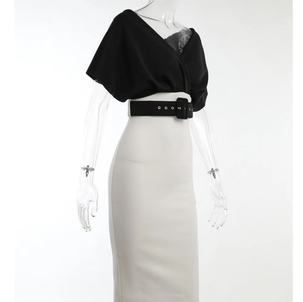 Fashion 2 color midi Dress new size S, M, L, XL, XXL Available Strech Material. - Picture 4 of 15